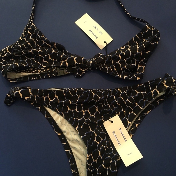 Proenza Schouler Reef Print Tie Front Bikini - Picture 6 of 6